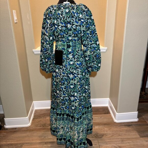 💚 NWT Tuckernuck Lyles Batik Floral Maxi Dress - Size XXL - Picture 7 of 14